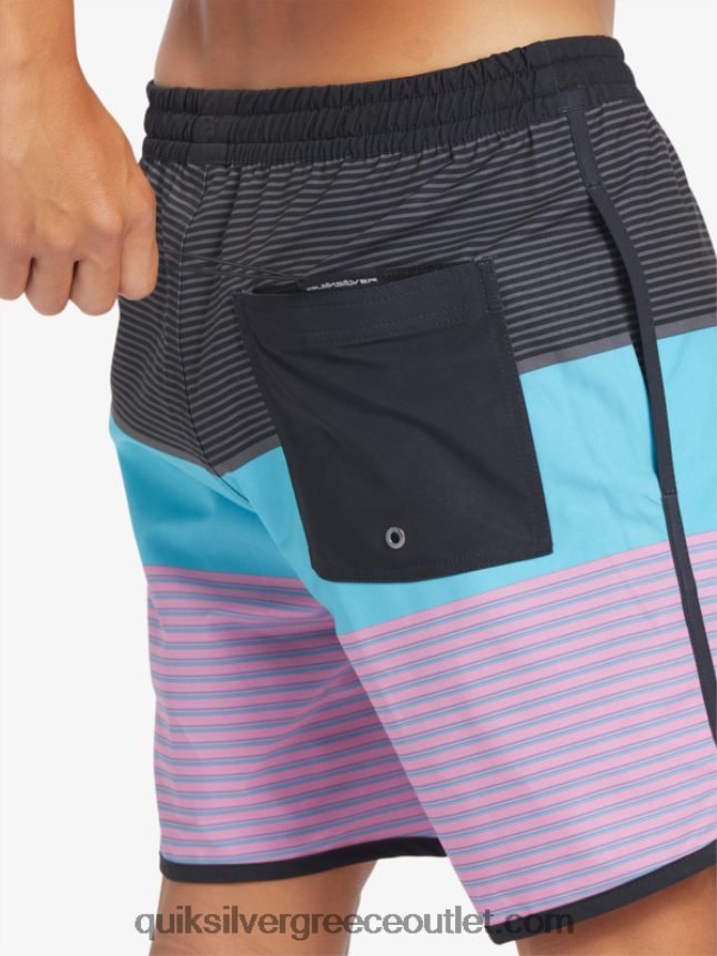 surfsilk tijuana 17 βόλια Quiksilver άνδρες 66LP84510 μαύρος
