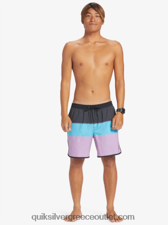 surfsilk tijuana 17 βόλια Quiksilver άνδρες 66LP84510 μαύρος