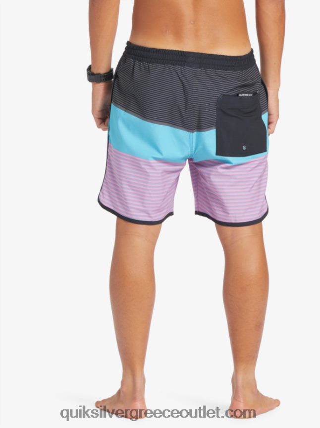 surfsilk tijuana 17 βόλια Quiksilver άνδρες 66LP84510 μαύρος