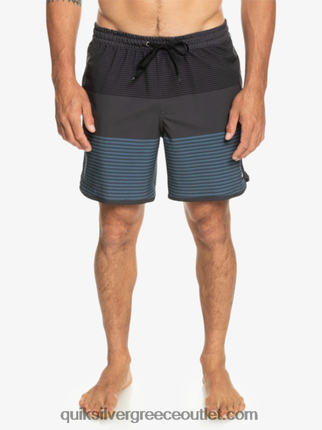 surfsilk tijuana 17 βόλια Quiksilver άνδρες 66LP84512 μαύρος