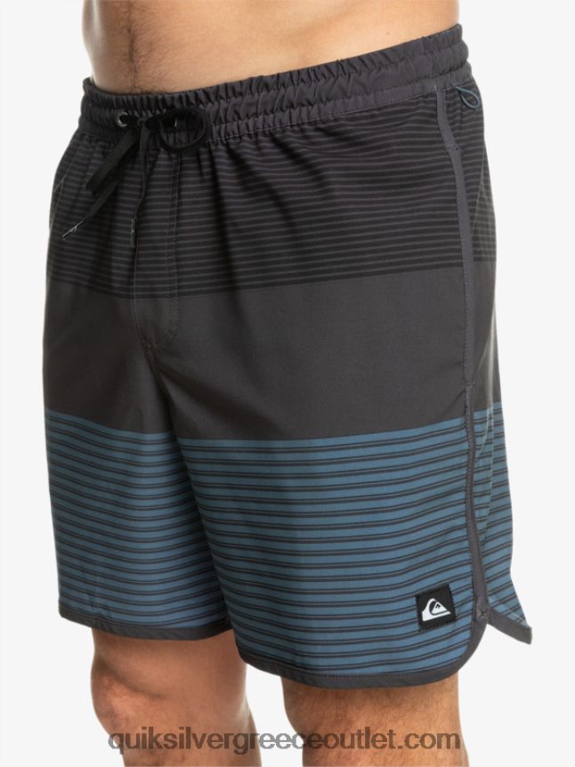 surfsilk tijuana 17 βόλια Quiksilver άνδρες 66LP84512 μαύρος