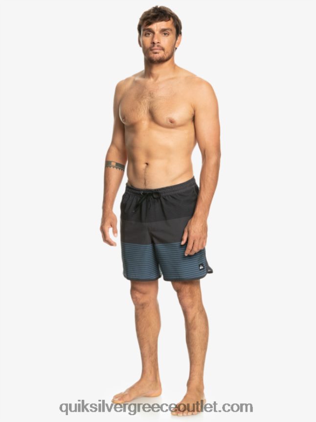surfsilk tijuana 17 βόλια Quiksilver άνδρες 66LP84512 μαύρος