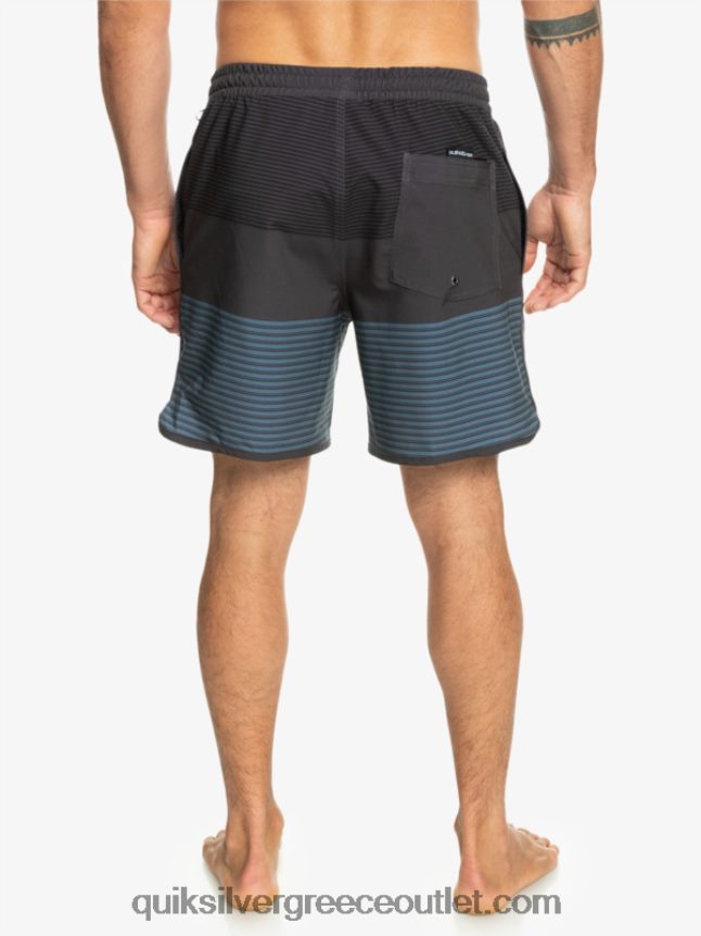 surfsilk tijuana 17 βόλια Quiksilver άνδρες 66LP84512 μαύρος