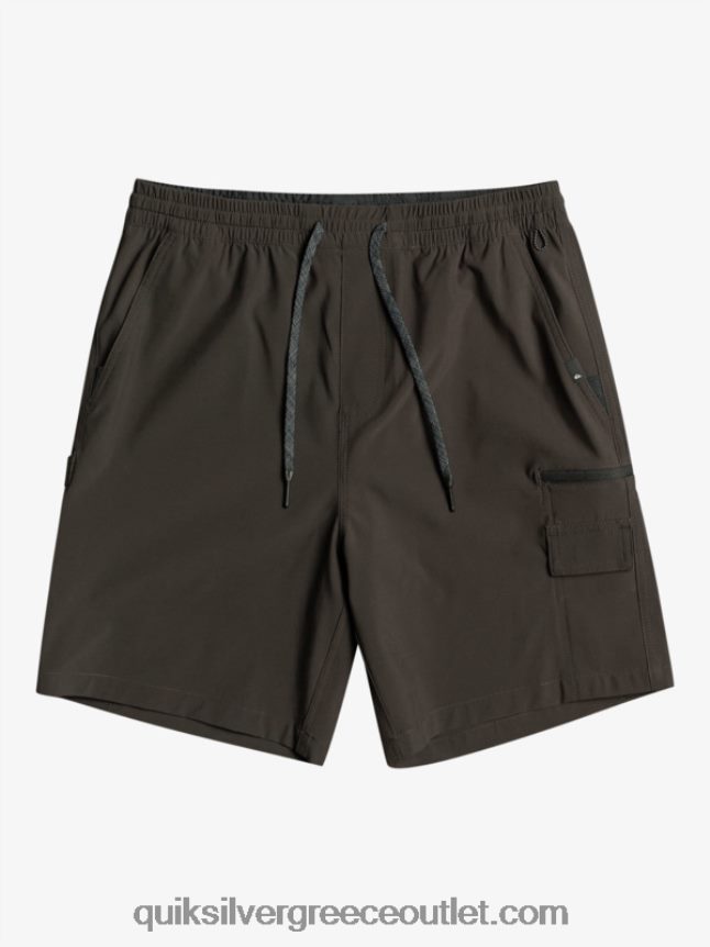 taxer cargo 18 αμφίβια boardshort Quiksilver άνδρες 66LP84251 ασφαλτικό σκυρόδερμα