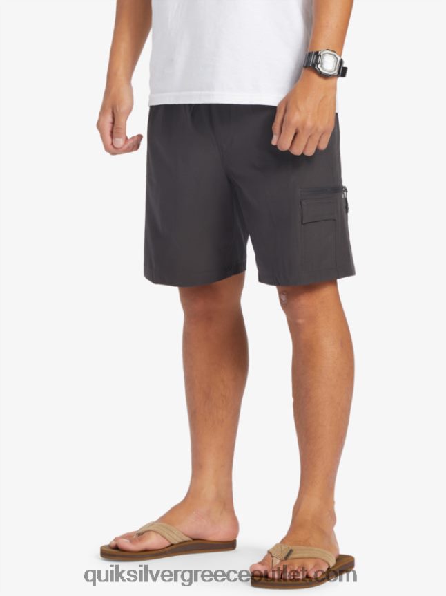 taxer cargo 18 αμφίβια boardshort Quiksilver άνδρες 66LP84251 ασφαλτικό σκυρόδερμα