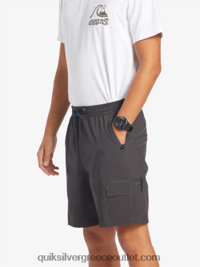 taxer cargo 18 αμφίβια boardshort Quiksilver άνδρες 66LP84251 ασφαλτικό σκυρόδερμα
