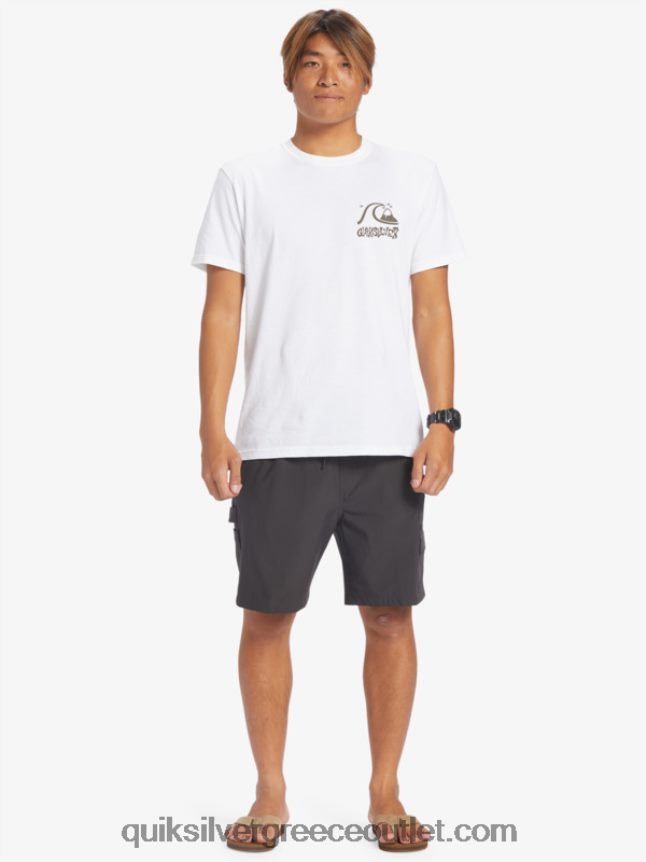 taxer cargo 18 αμφίβια boardshort Quiksilver άνδρες 66LP84251 ασφαλτικό σκυρόδερμα
