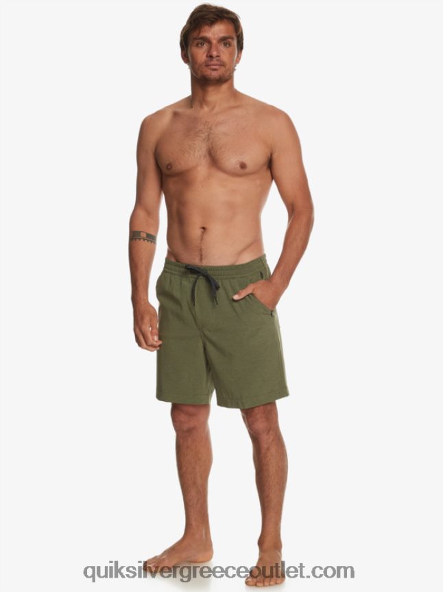 taxer heather 18 αμφίβια boardshort Quiksilver άνδρες 66LP84303 τετράφυλλο τριφύλλι