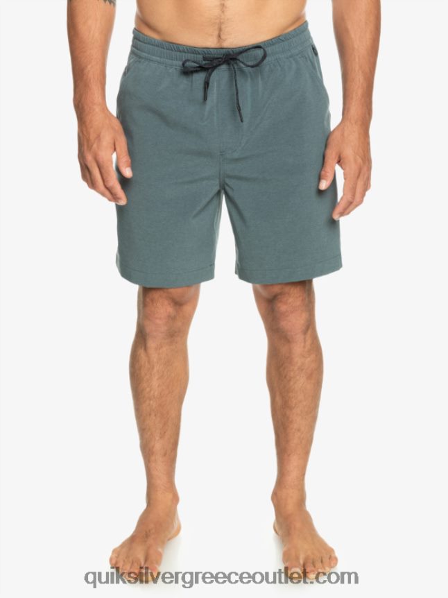 taxer heather 18 αμφίβια boardshort Quiksilver άνδρες 66LP84305 σκούρο σχιστόλιθο