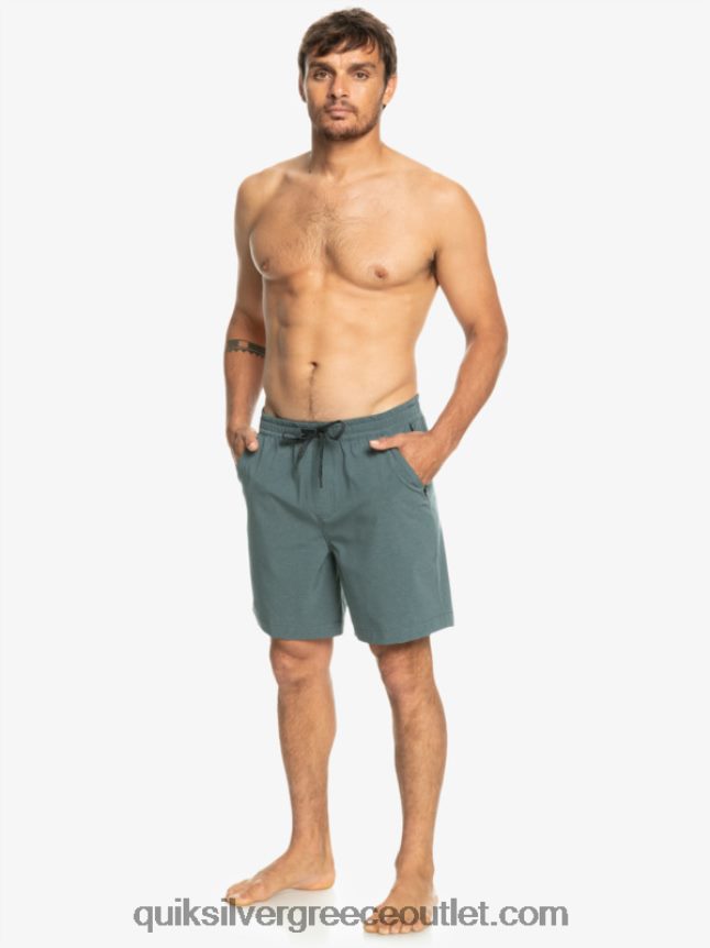 taxer heather 18 αμφίβια boardshort Quiksilver άνδρες 66LP84305 σκούρο σχιστόλιθο