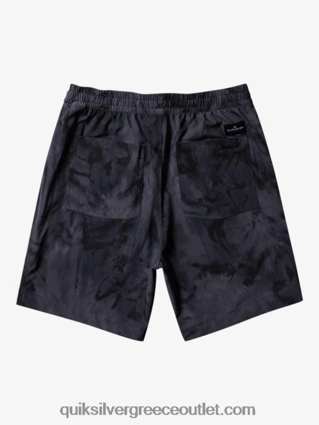 taxer print 18 αμφίβια boardshort Quiksilver άνδρες 66LP84101 μαύρος