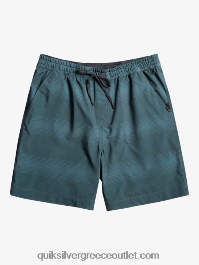 taxer print 18 αμφίβια boardshort Quiksilver άνδρες 66LP84103 θάλασσα του Βέρινγκ