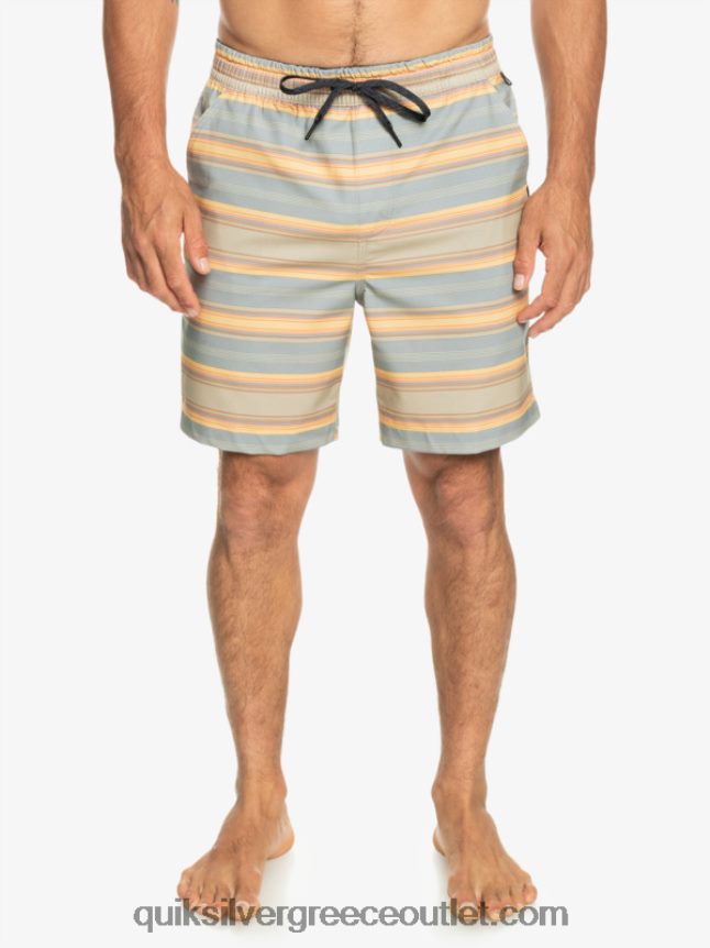 taxer print 18 αμφίβια boardshort Quiksilver άνδρες 66LP84104 plaza taupe surf days ρίγα
