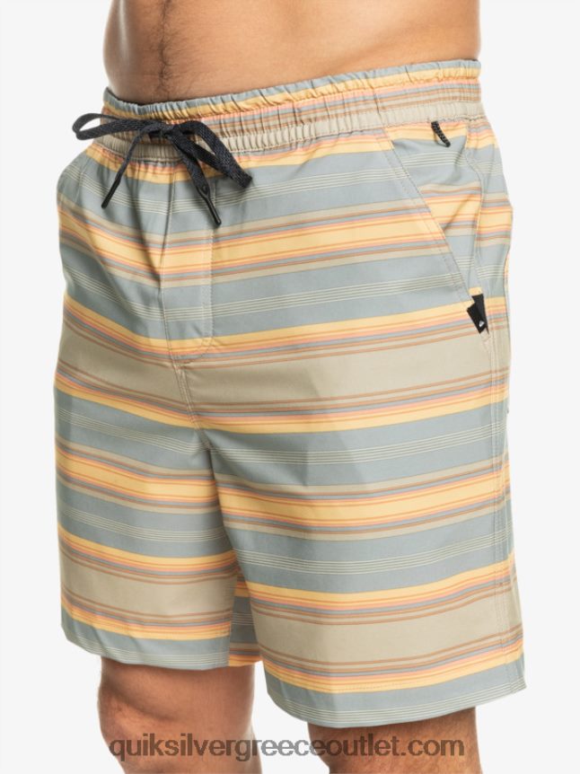 taxer print 18 αμφίβια boardshort Quiksilver άνδρες 66LP84104 plaza taupe surf days ρίγα