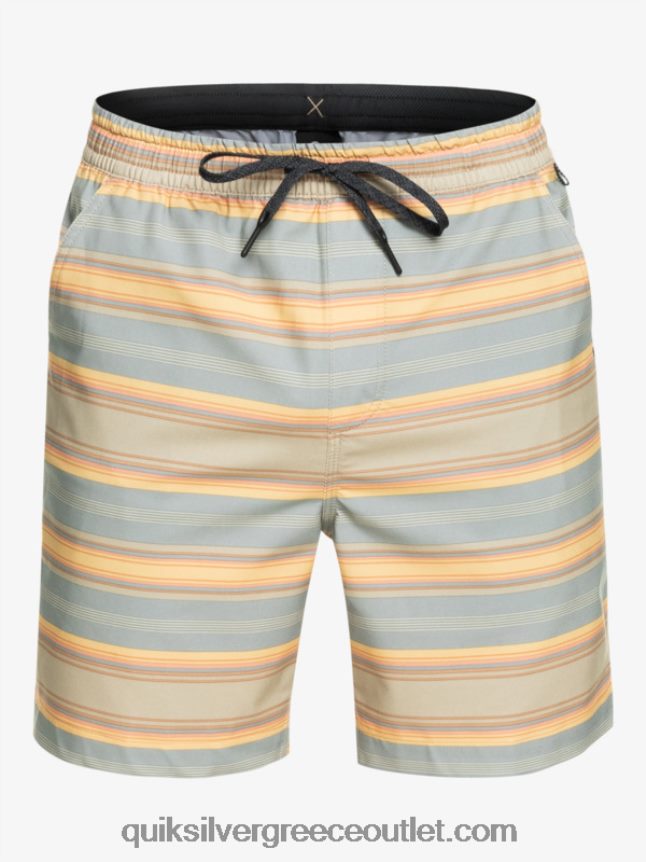 taxer print 18 αμφίβια boardshort Quiksilver άνδρες 66LP84104 plaza taupe surf days ρίγα