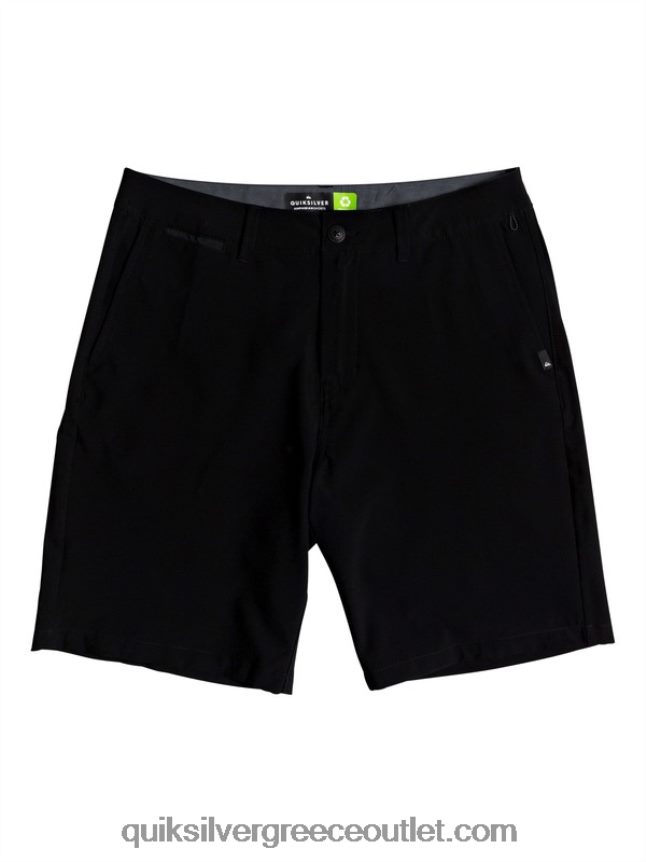 union amphibian 20 υβριδικά σορτς Quiksilver άνδρες 66LP841317 μαύρος
