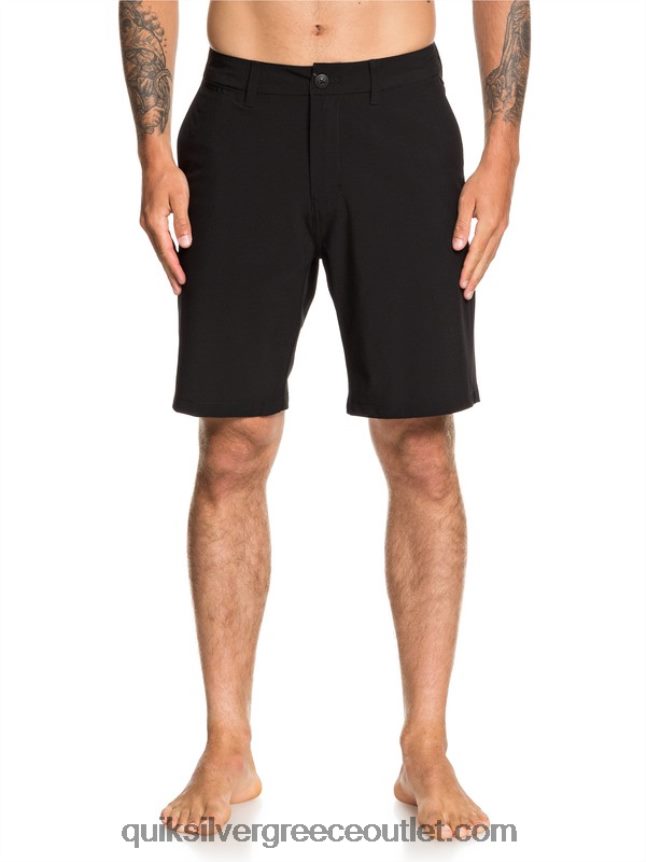union amphibian 20 υβριδικά σορτς Quiksilver άνδρες 66LP841317 μαύρος