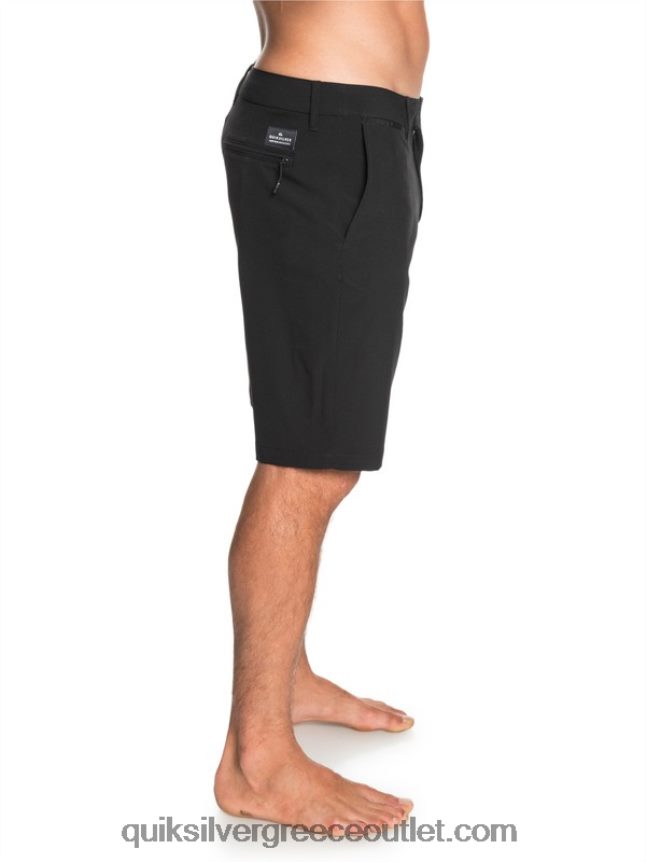 union amphibian 20 υβριδικά σορτς Quiksilver άνδρες 66LP841317 μαύρος