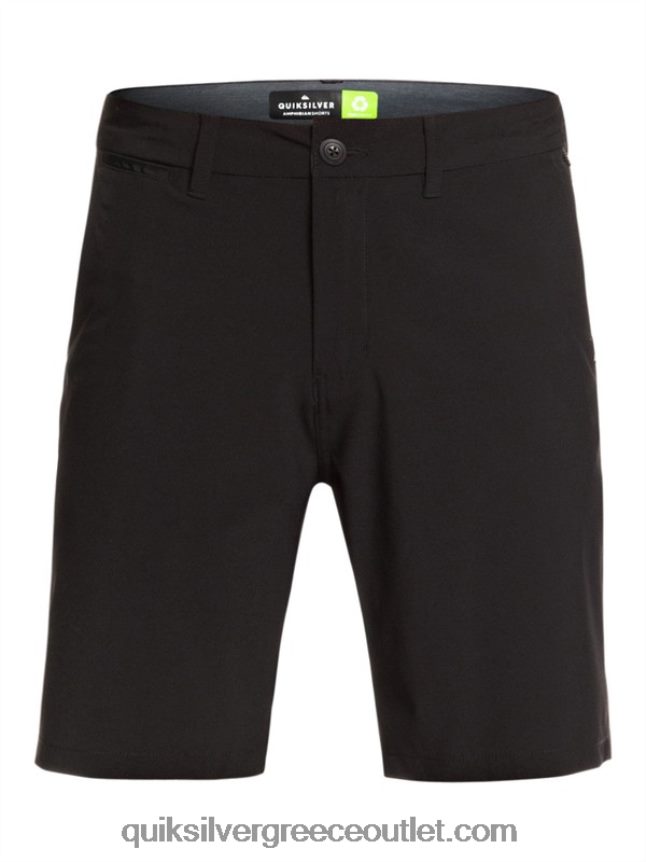 union amphibian 20 υβριδικά σορτς Quiksilver άνδρες 66LP841317 μαύρος