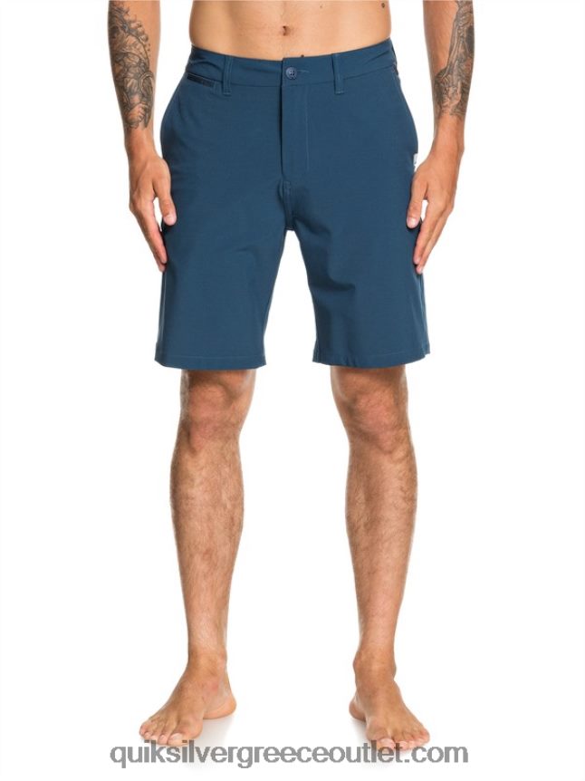 union amphibian 20 υβριδικά σορτς Quiksilver άνδρες 66LP841320 μπλε μαγιόλικα