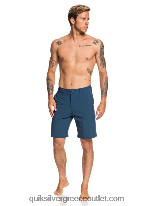 union amphibian 20 υβριδικά σορτς Quiksilver άνδρες 66LP841320 μπλε μαγιόλικα