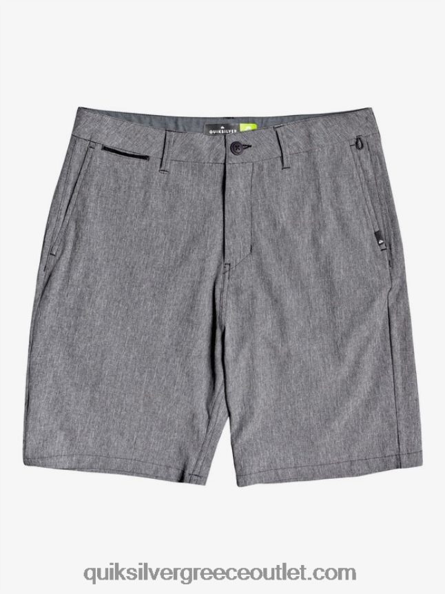 union heather amphibian 20 υβριδικό σορτς Quiksilver άνδρες 66LP841585 μαύρος