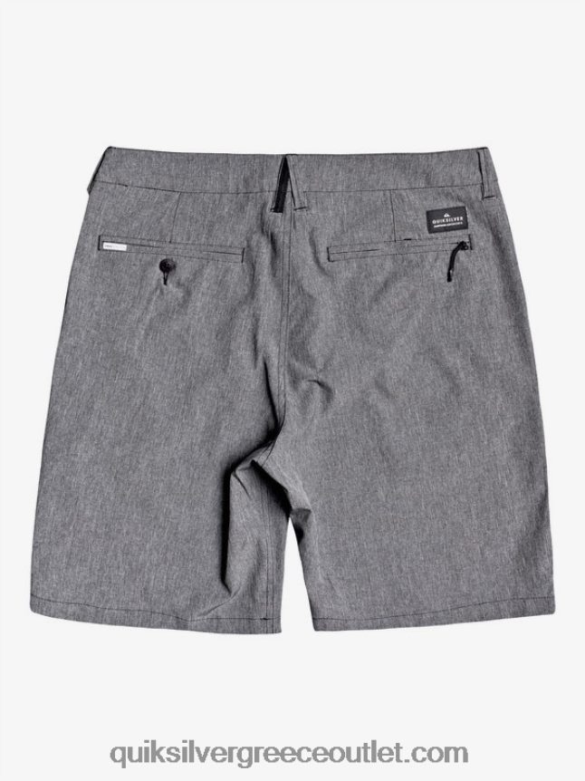 union heather amphibian 20 υβριδικό σορτς Quiksilver άνδρες 66LP841585 μαύρος