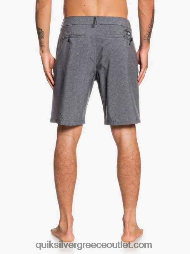 union heather amphibian 20 υβριδικό σορτς Quiksilver άνδρες 66LP841585 μαύρος