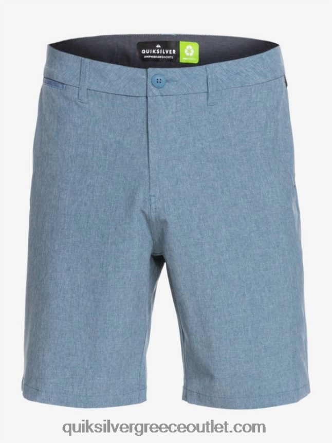 union heather amphibian 20 υβριδικό σορτς Quiksilver άνδρες 66LP841586 καπετάνιοι μπλε