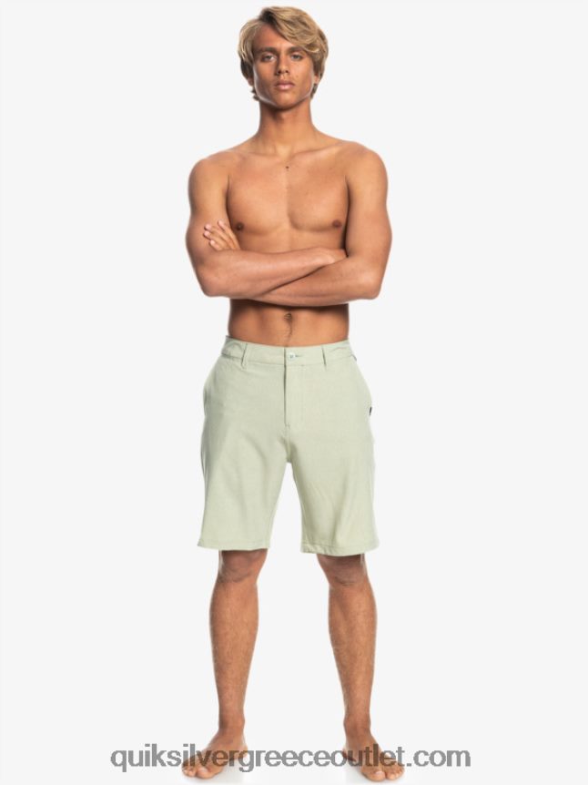 union heather amphibian 20 υβριδικό σορτς Quiksilver άνδρες 66LP841587 φασκόμηλο της ερήμου