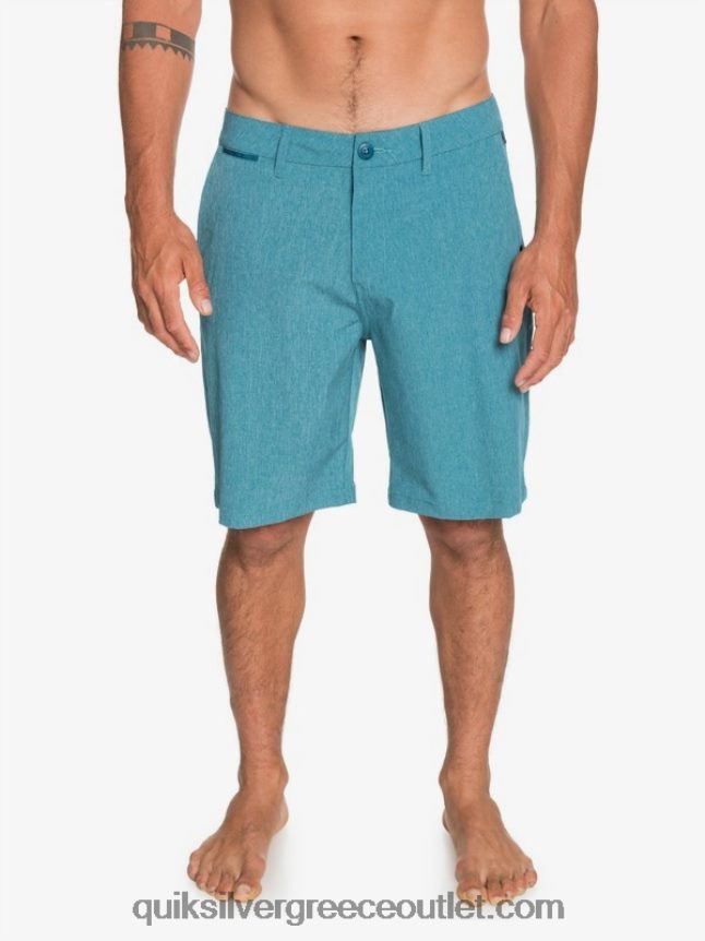 union heather amphibian 20 υβριδικό σορτς Quiksilver άνδρες 66LP841588 μπλε κοράλλι