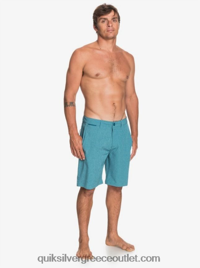 union heather amphibian 20 υβριδικό σορτς Quiksilver άνδρες 66LP841588 μπλε κοράλλι