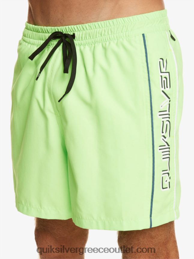 καθημερινό vert 16 βολέ Quiksilver άνδρες 66LP84696 πράσινο γκέκο