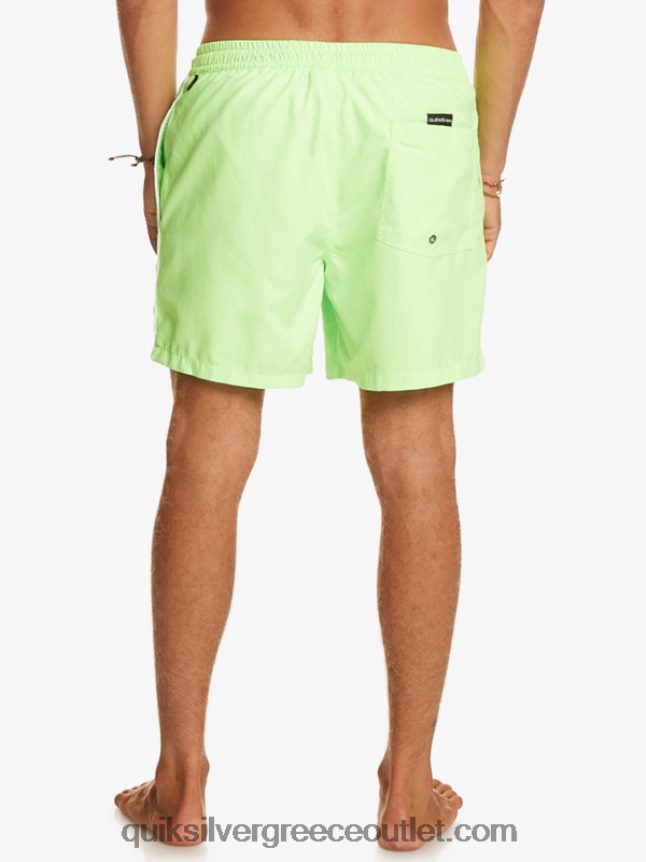 καθημερινό vert 16 βολέ Quiksilver άνδρες 66LP84696 πράσινο γκέκο