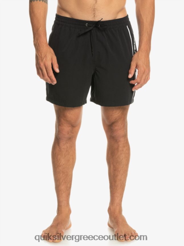 καθημερινό vert 16 βολέ Quiksilver άνδρες 66LP84698 μαύρος