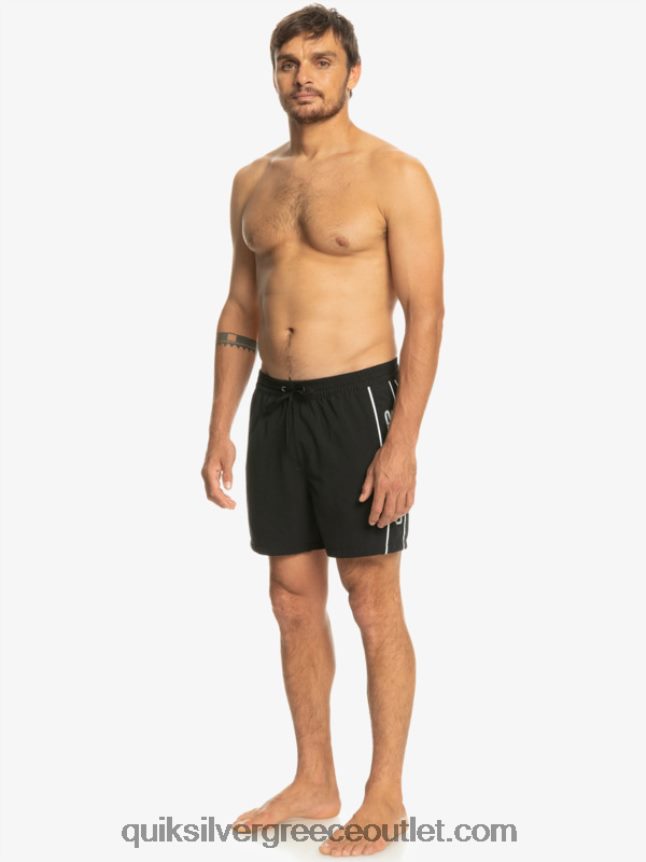 καθημερινό vert 16 βολέ Quiksilver άνδρες 66LP84698 μαύρος