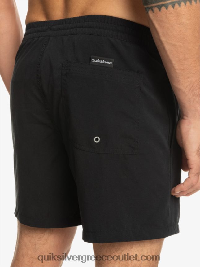 καθημερινό vert 16 βολέ Quiksilver άνδρες 66LP84698 μαύρος