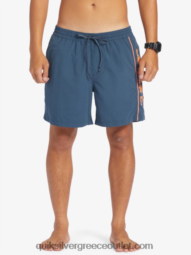 καθημερινό vert 16 βολέ Quiksilver άνδρες 66LP84699 μεσάνυχτα ναυτικό