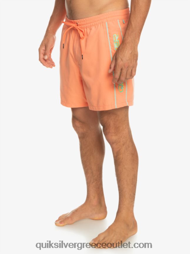 καθημερινό vert 16 βολέ Quiksilver άνδρες 66LP84703 φρέσκος σολομός