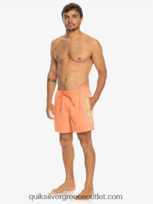 καθημερινό vert 16 βολέ Quiksilver άνδρες 66LP84703 φρέσκος σολομός