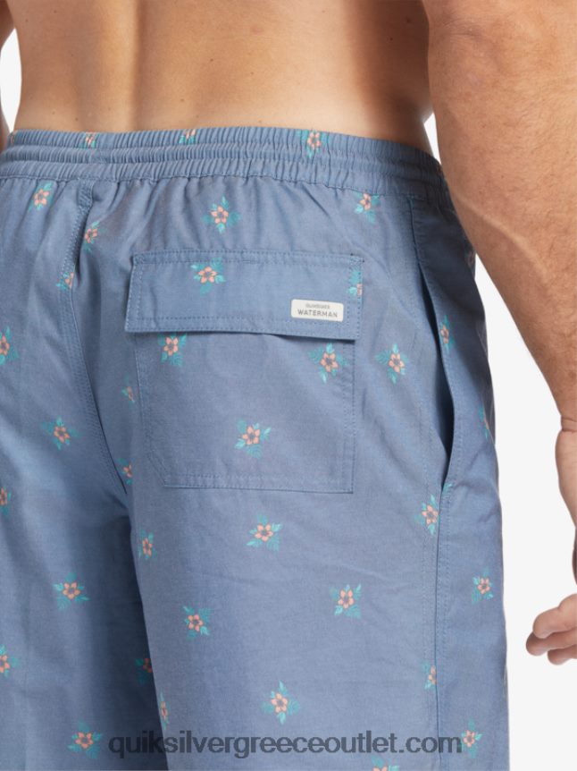 waterman μικρά πετάλια 17 βολέ Quiksilver άνδρες 66LP84395 σημαία μπλε μικρά πετάλια v