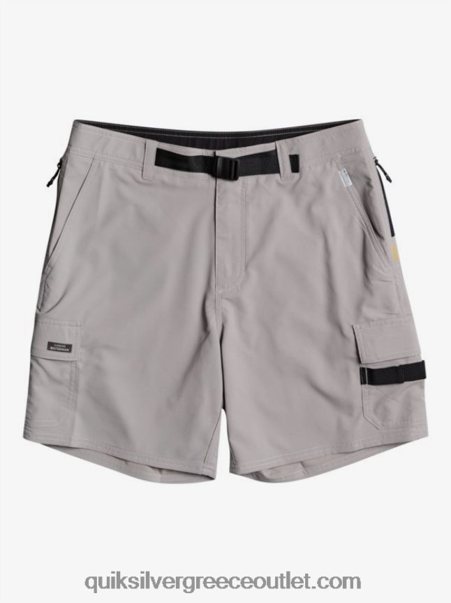 waterman αζιμούθιο αμφίβιο 18 σορτς Quiksilver άνδρες 66LP84789 καμπαναριό γκρι