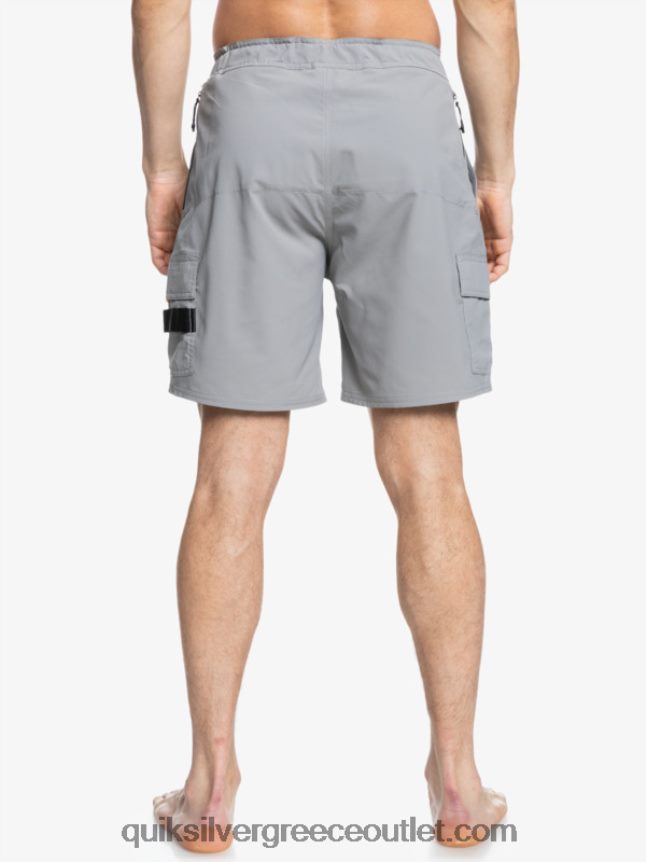 waterman αζιμούθιο αμφίβιο 18 σορτς Quiksilver άνδρες 66LP84789 καμπαναριό γκρι