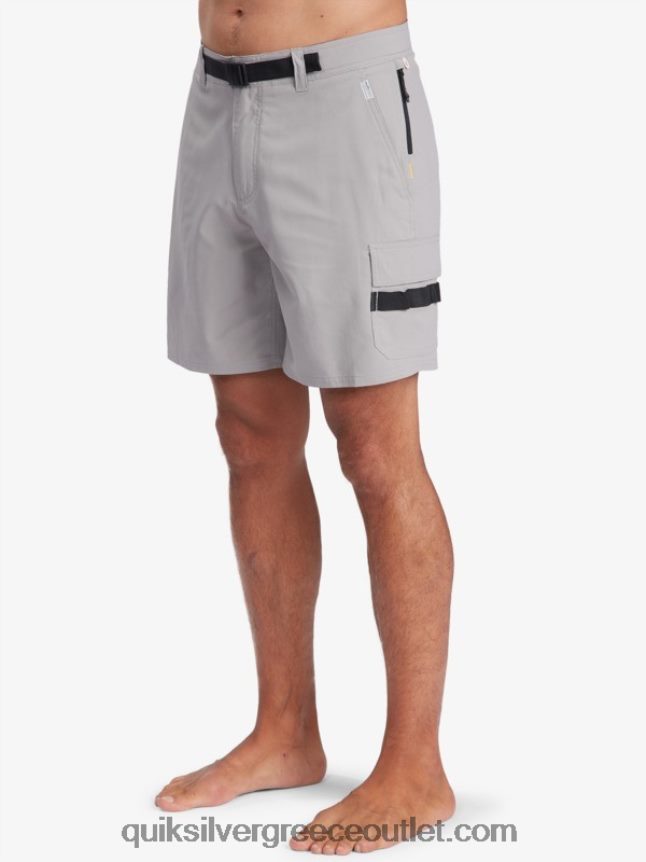 waterman αζιμούθιο αμφίβιο 18 σορτς Quiksilver άνδρες 66LP84789 καμπαναριό γκρι