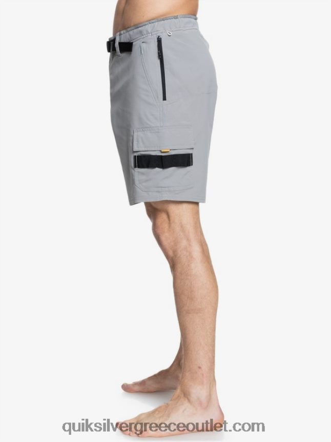 waterman αζιμούθιο αμφίβιο 18 σορτς Quiksilver άνδρες 66LP84789 καμπαναριό γκρι
