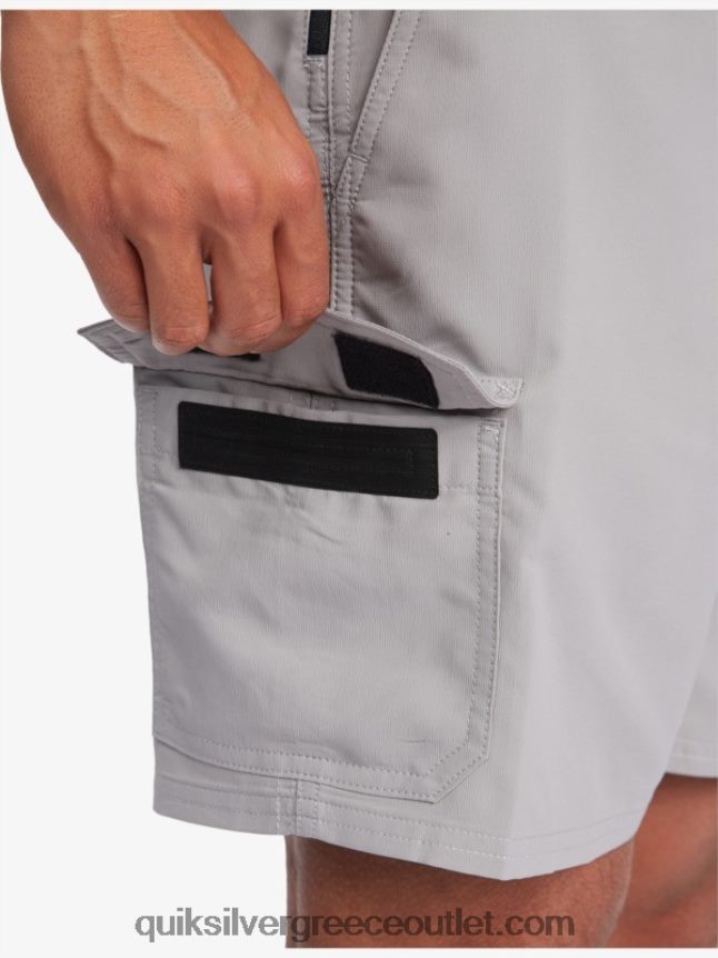 waterman αζιμούθιο αμφίβιο 18 σορτς Quiksilver άνδρες 66LP84789 καμπαναριό γκρι