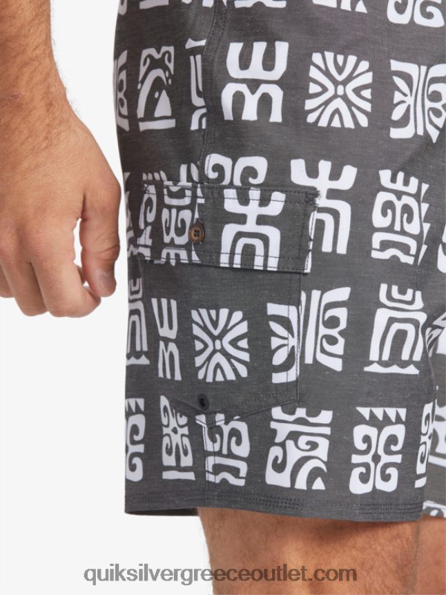 κουπί καναλιού waterman 20 boardshort Quiksilver άνδρες 66LP84640 κουπί μαύρου καναλιού bs