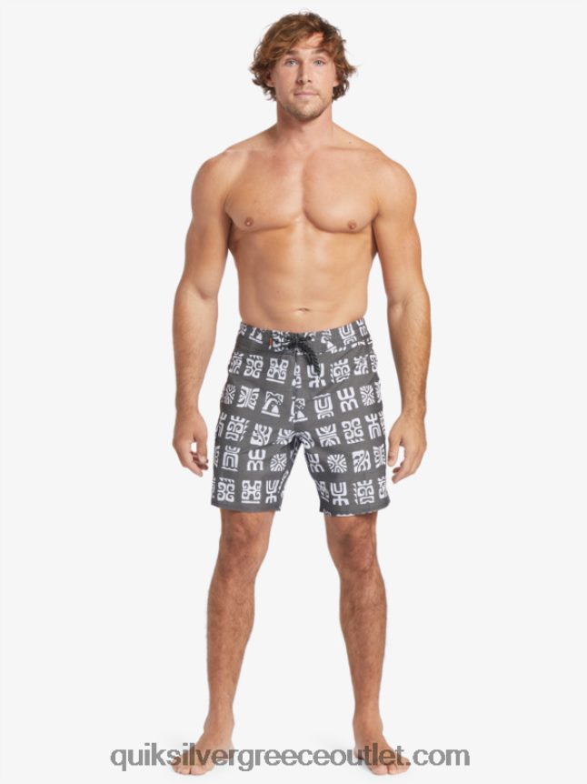 κουπί καναλιού waterman 20 boardshort Quiksilver άνδρες 66LP84640 κουπί μαύρου καναλιού bs