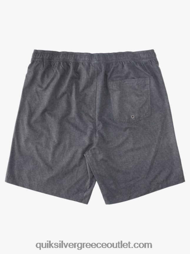 waterman after surf stretch 20 αμφίβια boardshorts Quiksilver άνδρες 66LP84956 μαύρο ρείκι