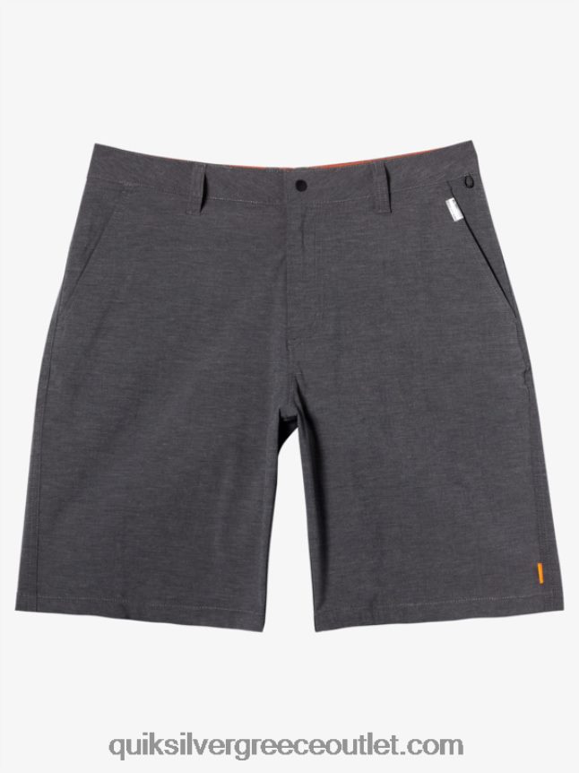 waterman backwater 20 boardshort αμφίβια Quiksilver άνδρες 66LP84774 μαύρος